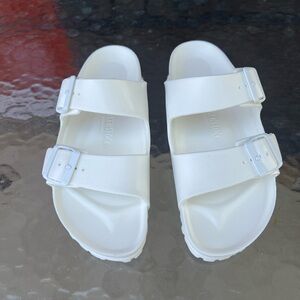 Birkenstock Arizona White Sandals NWOT